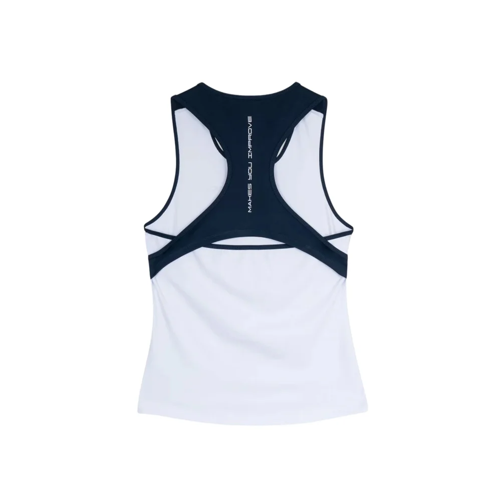 Nox Team Women's Tank Top in White Navy - Professional Padel Competition Jersey - image 2