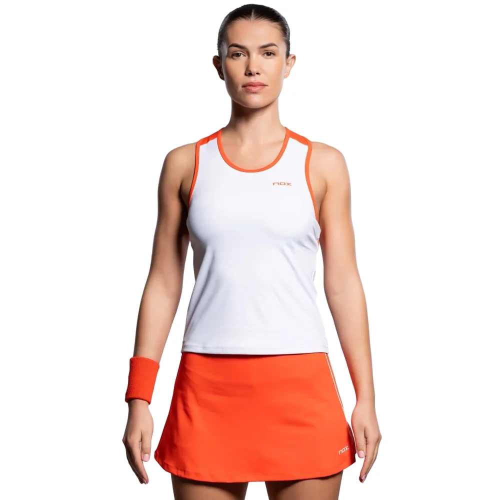 Nox Team Women's Tank Top White Red - High-Performance Padel Top - image 4