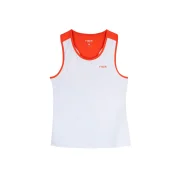 Nox Team Top de alças de mulher Branco Vermelho