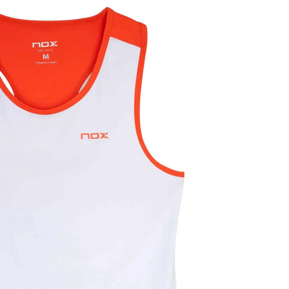 Nox Team Women's Tank Top White Red - High-Performance Padel Top - image 3