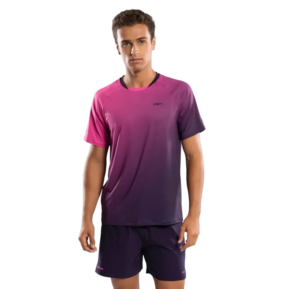 Nox Pro Men's T-shirt - Blackberry Rose Degraded - image 4