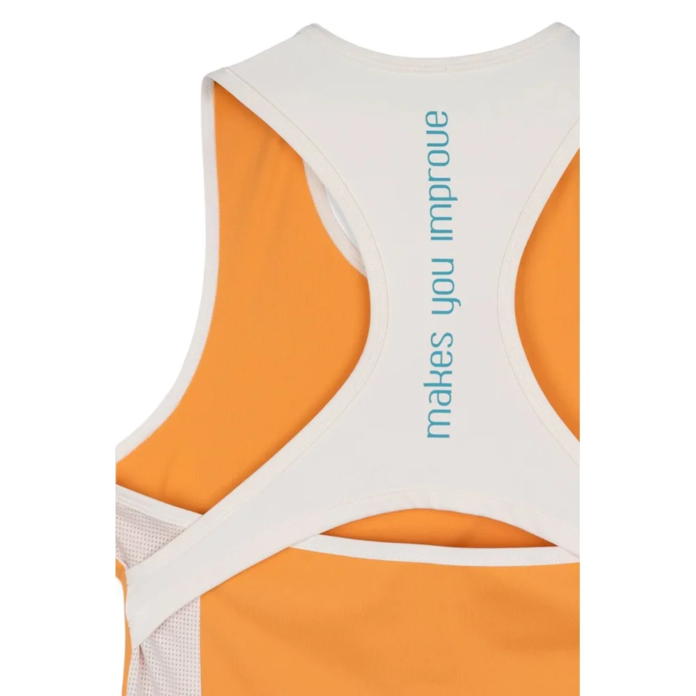 Nox Pro Women's Tank Top Mock Orange Degraded – sports tank top with unrestricted movement - image 3