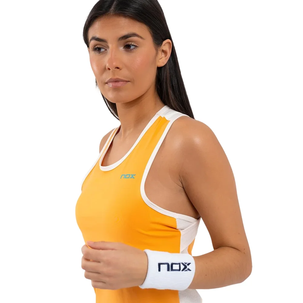 Nox Pro Women's Tank Top Mock Orange Degraded – sports tank top with unrestricted movement - image 4
