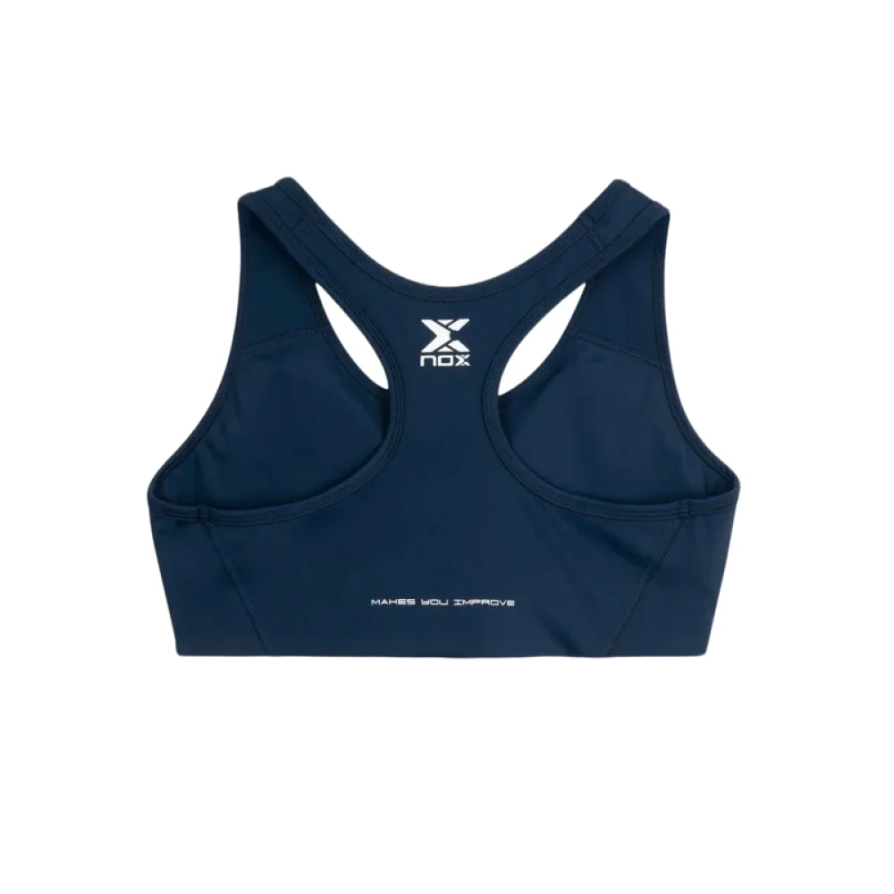 Nox Team Blue Women’s Performance Padel Bra - Breathable Racerback Design - image 2
