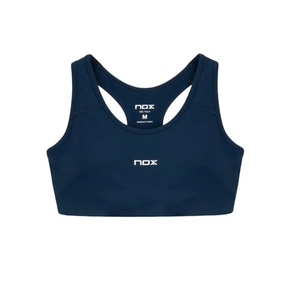 Nox Team Blue Women’s Performance Padel Bra - Breathable Racerback Design - image 1