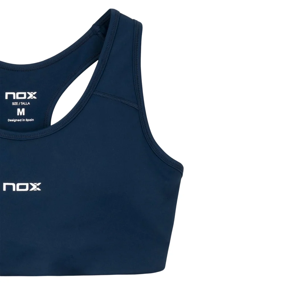 Nox Team Blue Women’s Performance Padel Bra - Breathable Racerback Design - image 3