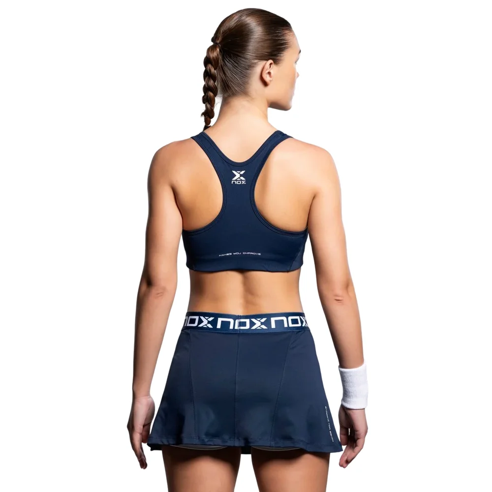 Nox Team Blue Women’s Performance Padel Bra - Breathable Racerback Design - image 5