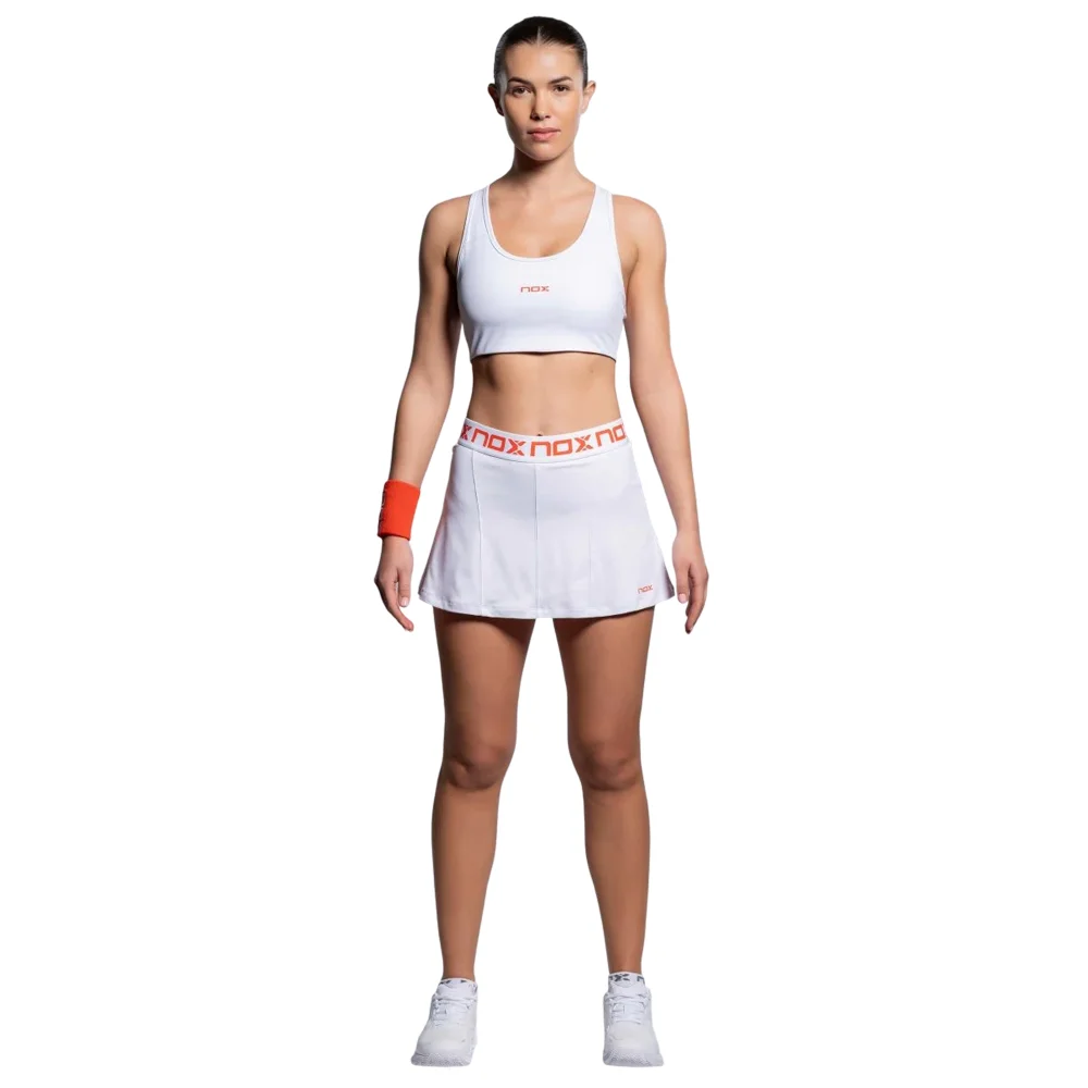 Nox Team Women's White Bra - High-Support Padel and Tennis Sports Top - image 6