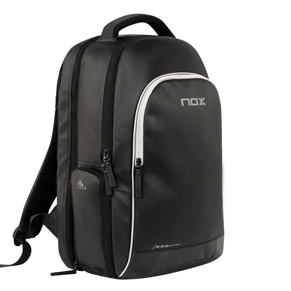 Black sports padel backpack with ventilated shoe compartment - image 2