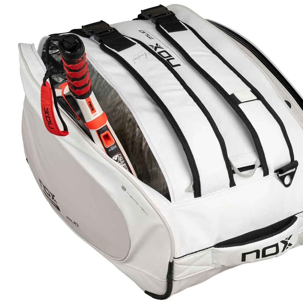 Saco de padel NOX ML10 Team White – estilo e funcionalidade por Miguel Lamperti - imagem 7