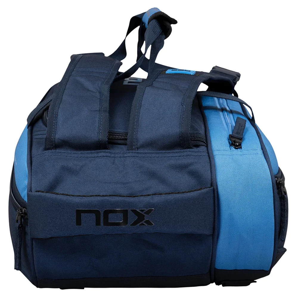 Stylish blue 45L paddle racquet bag with rigid base and backpack straps - image 4
