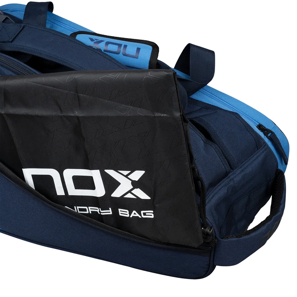 Stylish blue 45L paddle racquet bag with rigid base and backpack straps - image 8