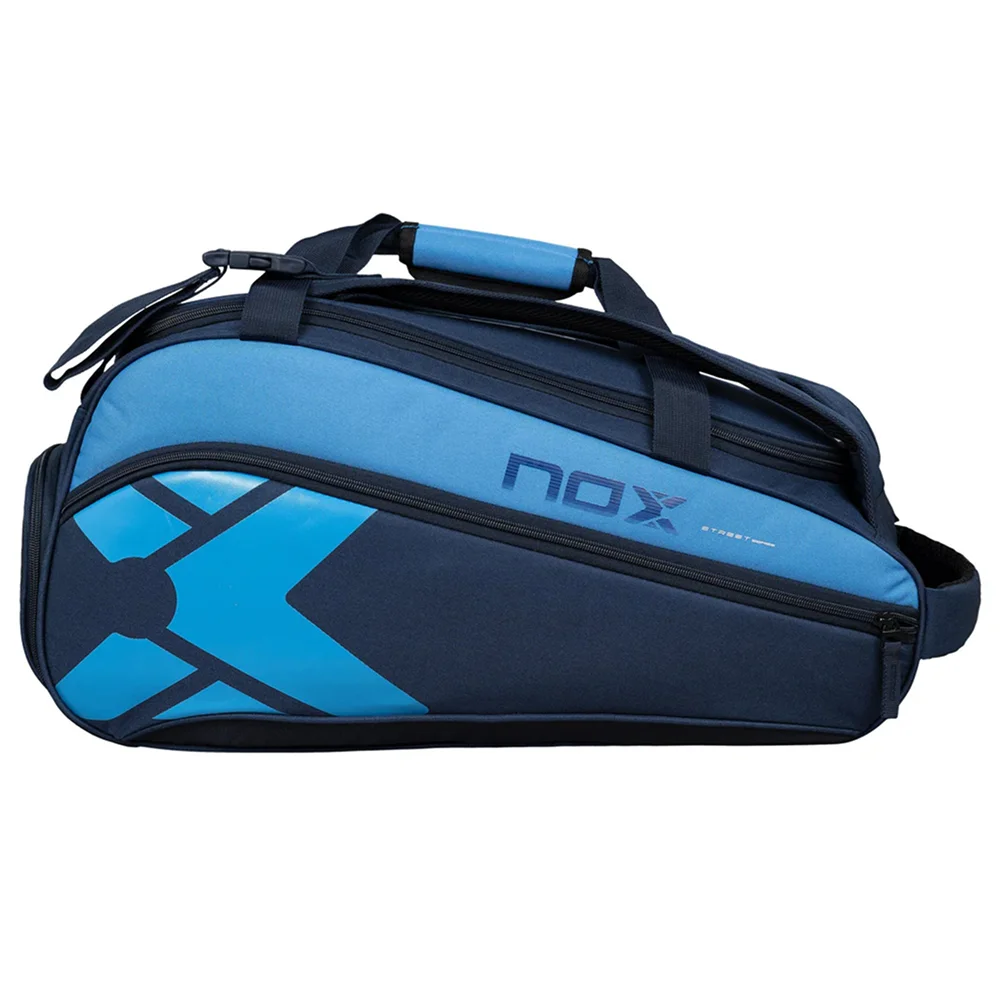 Stylish blue 45L paddle racquet bag with rigid base and backpack straps - image 2