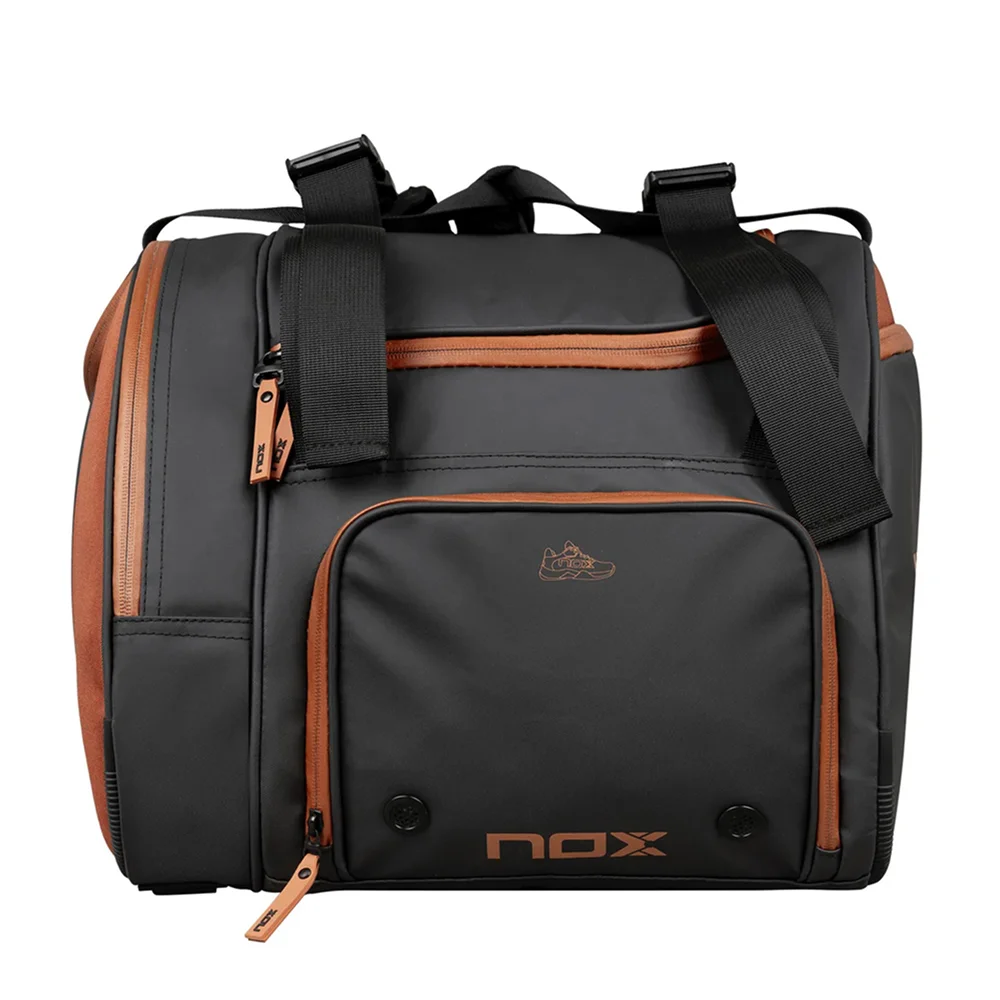 Nox Padelbag Luxury Open Series Black Brown — saco de padel premium com compartimento térmico - imagem 4