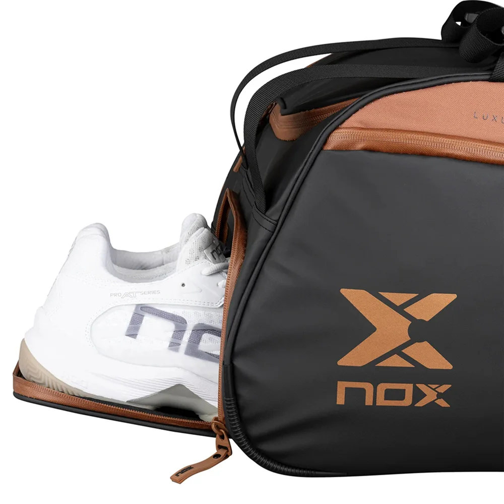 Nox Padelbag Luxury Open Series Black Brown — saco de padel premium com compartimento térmico - imagem 5