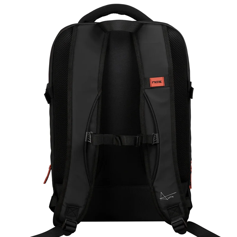 Nox Backpack Luxury Open Series Black Red — premium padel backpack with shoe compartment - image 3