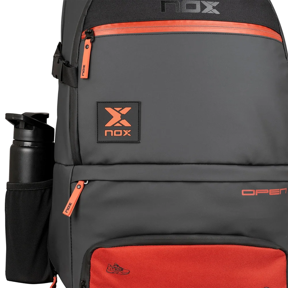 Nox Backpack Luxury Open Series Black Red — premium padel backpack with shoe compartment - image 7