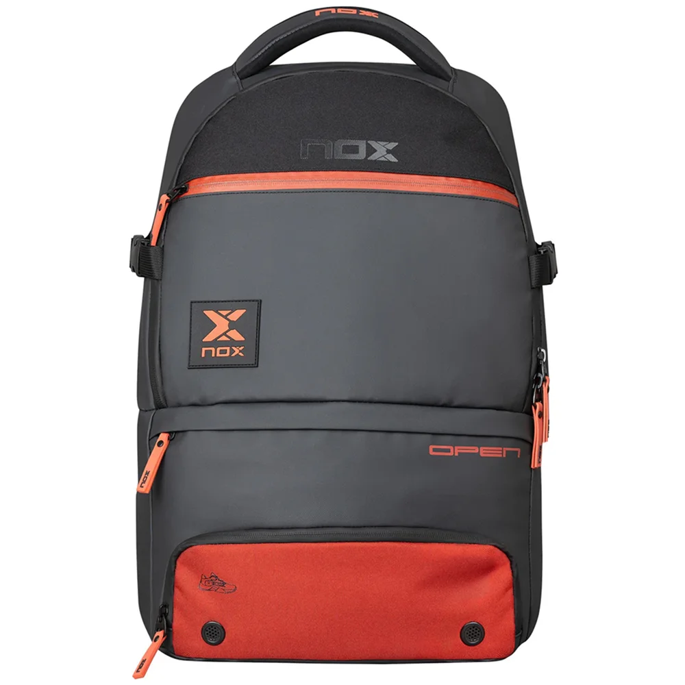 Nox Backpack Luxury Open Series Black Red — premium padel backpack with shoe compartment - image 1