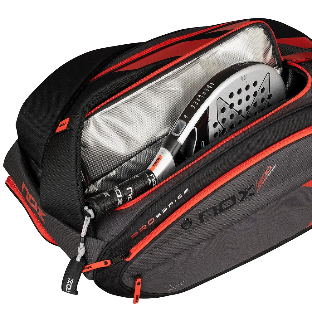 Nox AT10 XXL Black Red — premium 70 L padel bag with thermal protection - image 5