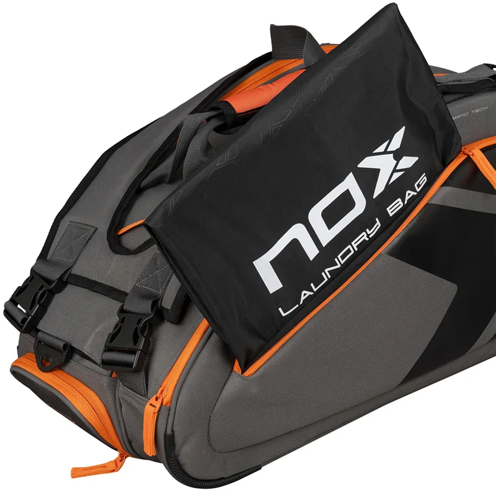 Nox AT10 Team Gray Orange — mala oficial de padel de Agustín Tapia com proteção térmica - imagem 6