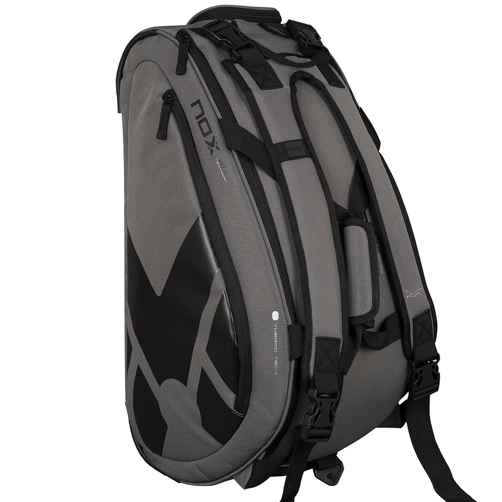 Nox Padelbag AT10 Team Grey – grey 40L medium padel sports bag - image 4