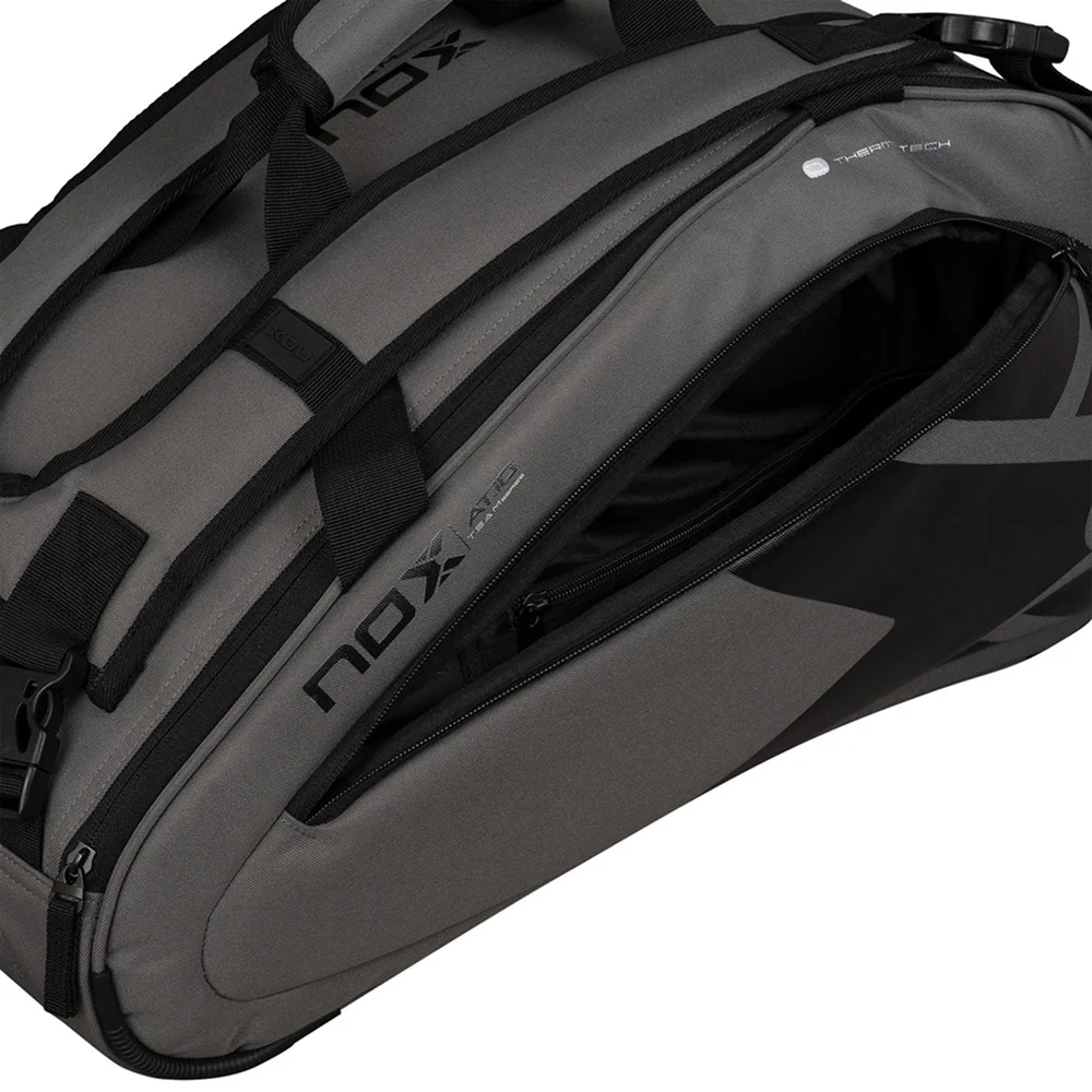 Nox Padelbag AT10 Team Grey – grey 40L medium padel sports bag - image 9