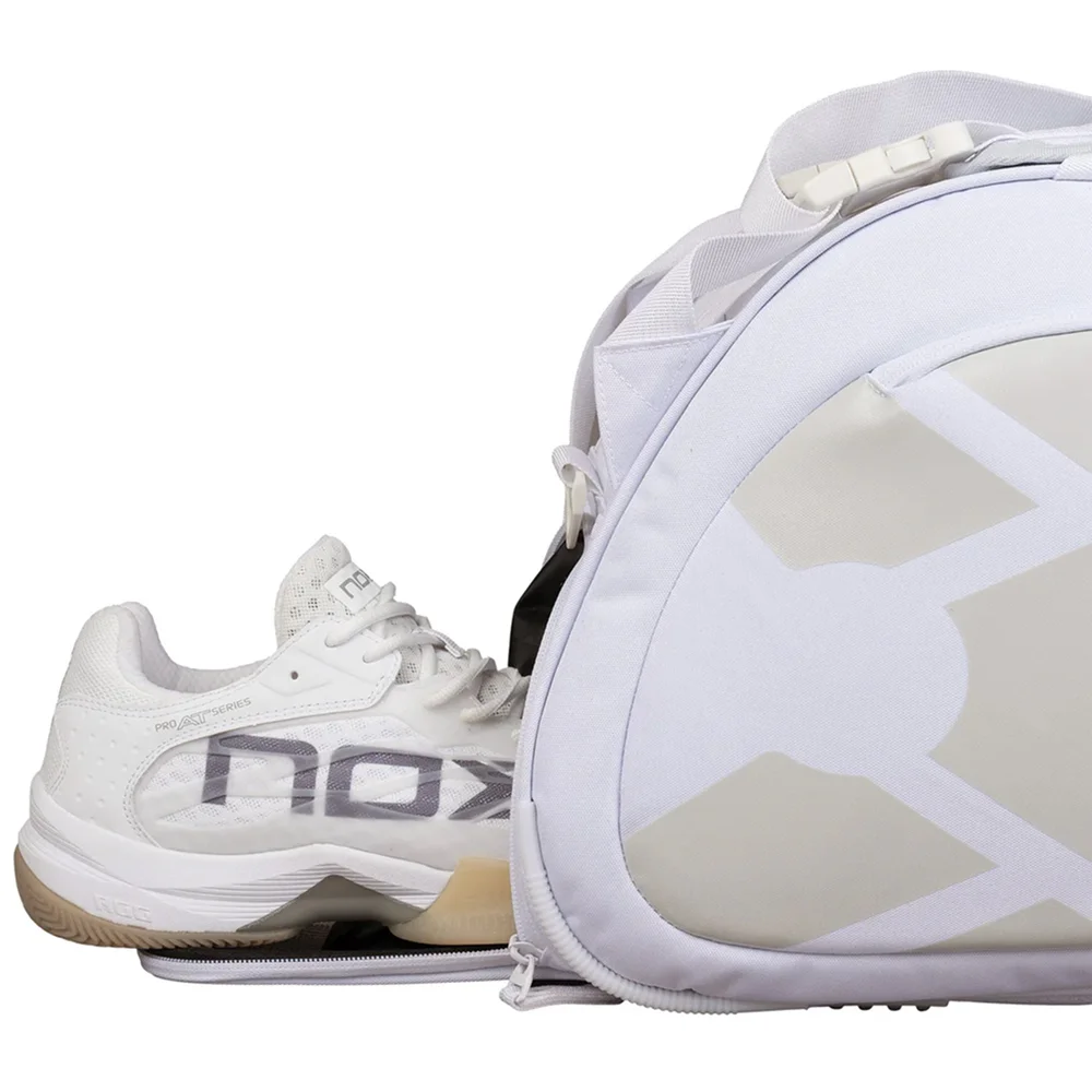 Nox Padelbag AT10 Team White – elegant white padel bag signed by Agustín Tapia - image 3