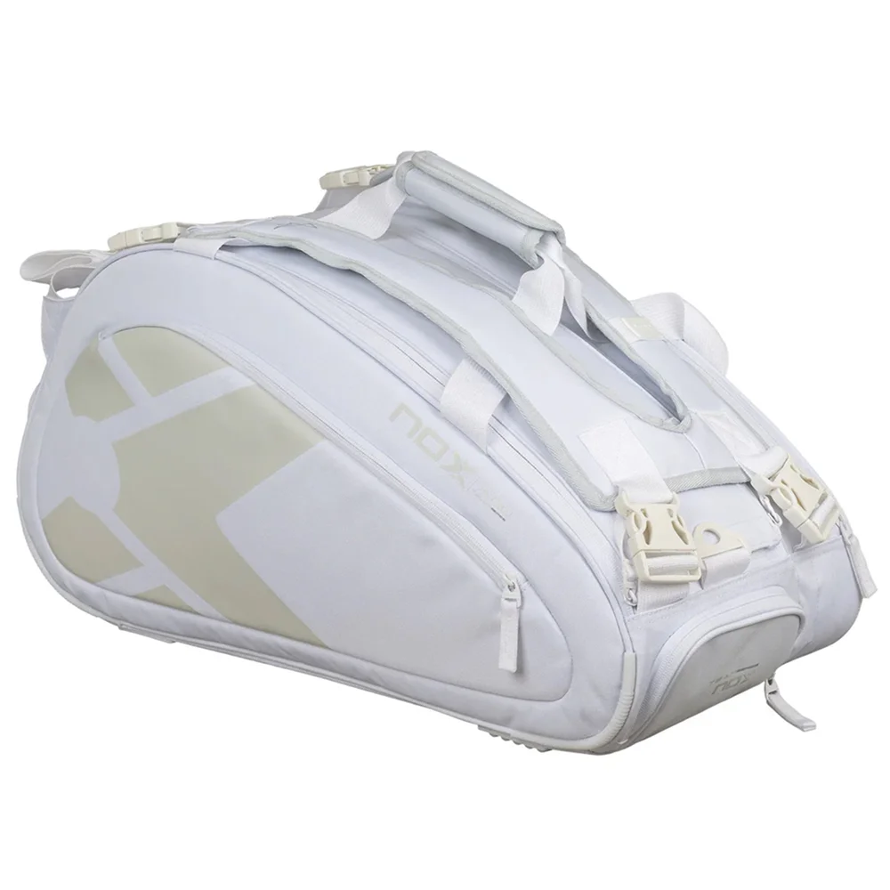 Nox Padelbag AT10 Team White – elegant white padel bag signed by Agustín Tapia - image 1