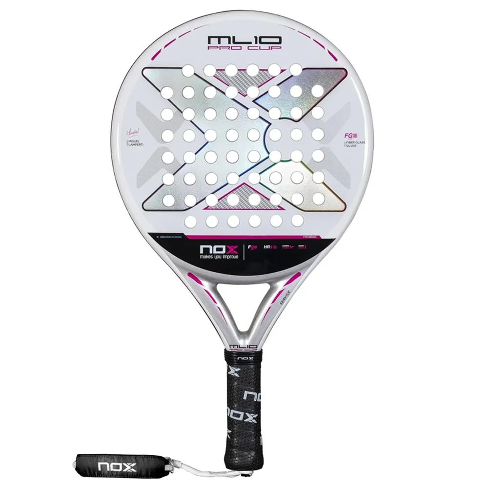 Nox ML10 Pro Cup Silver – lightweight control racket for precise play - image 1