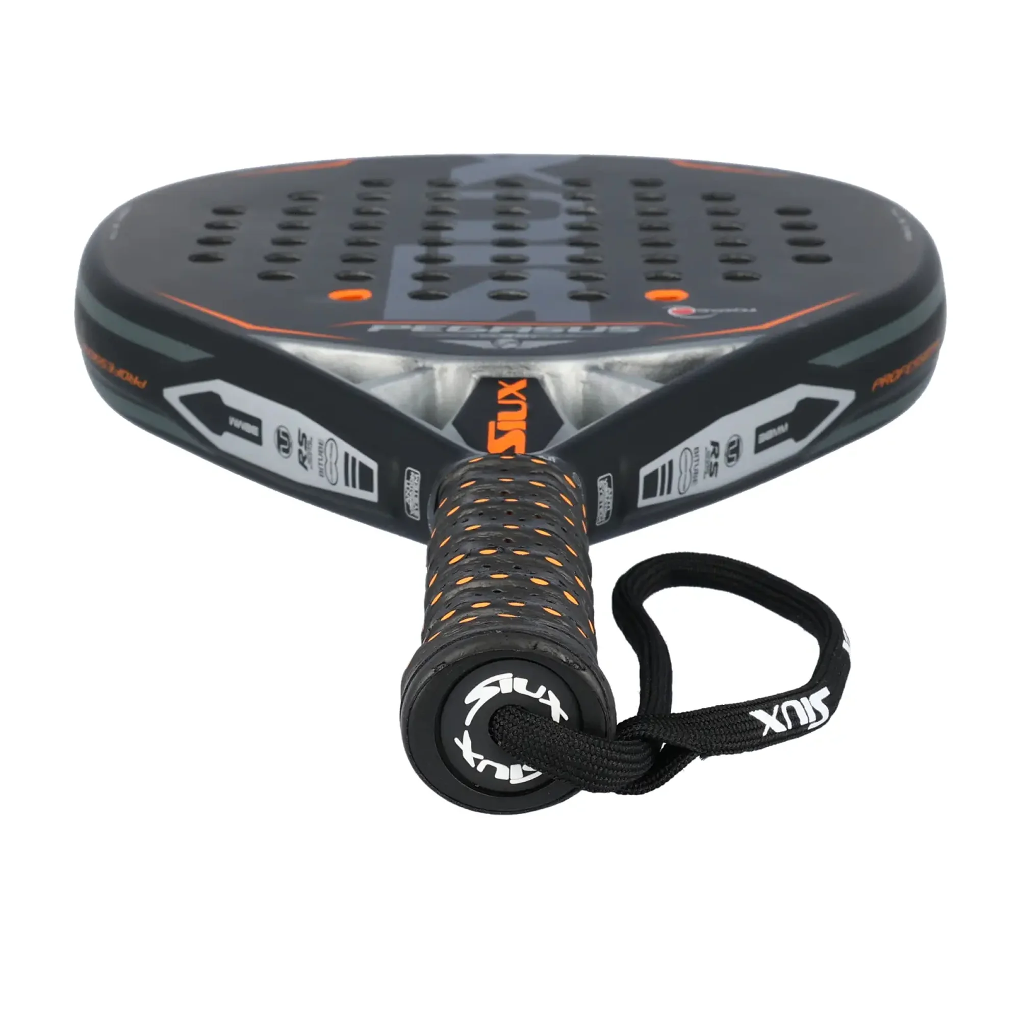 A Siux Pegasus Revolution 3K 2023 é uma raquete profissional de padel com revestimento em carbono 3K para golpes potentes e - imagem 3