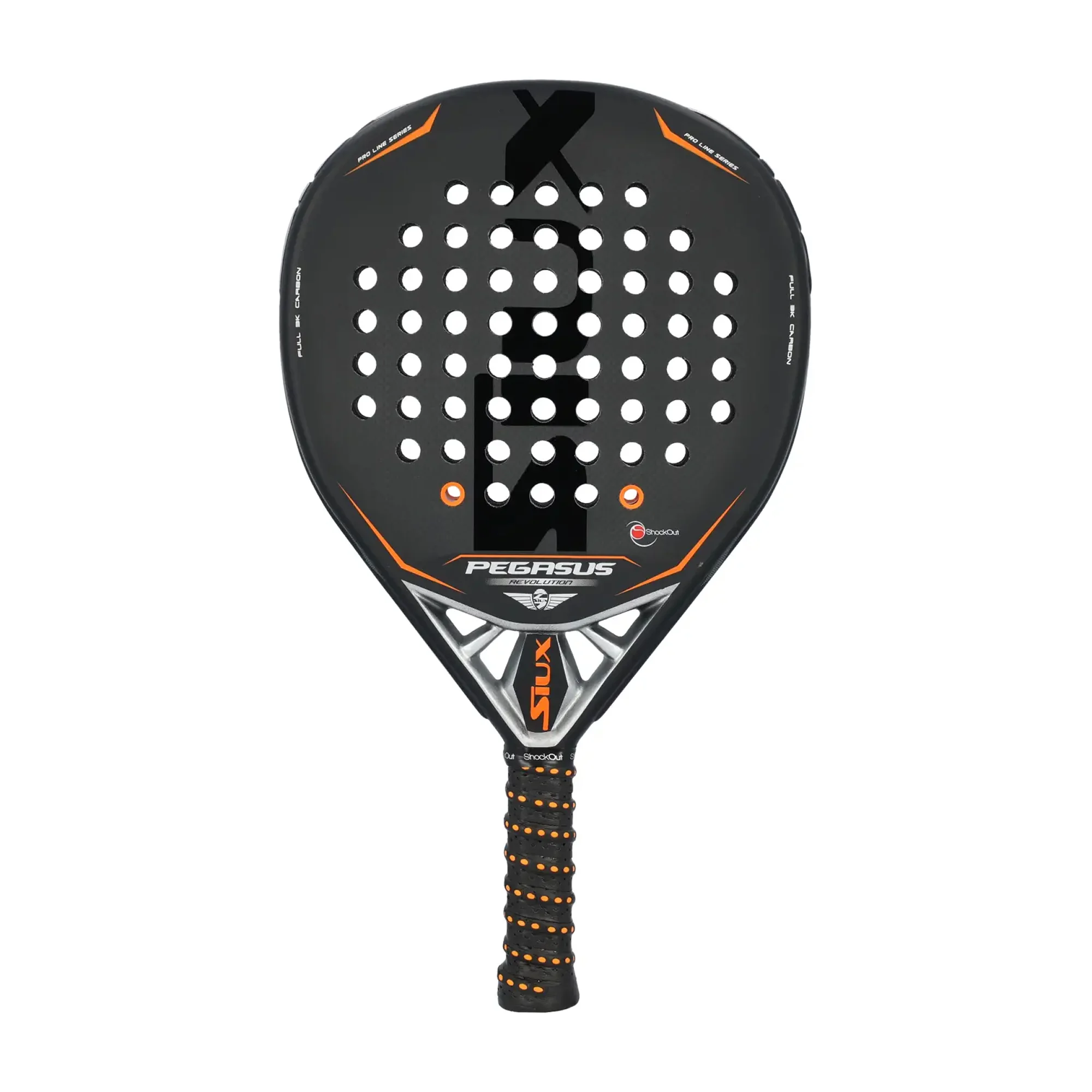 A Siux Pegasus Revolution 3K 2023 é uma raquete profissional de padel com revestimento em carbono 3K para golpes potentes e - imagem 1