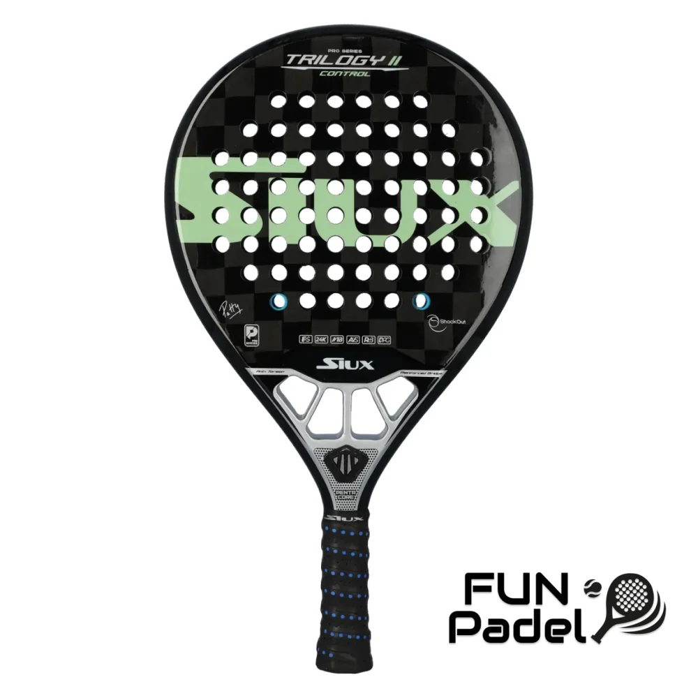 Siux Trilogy II Control 24K - Raquete de padel redonda para jogos controlados - imagem 1