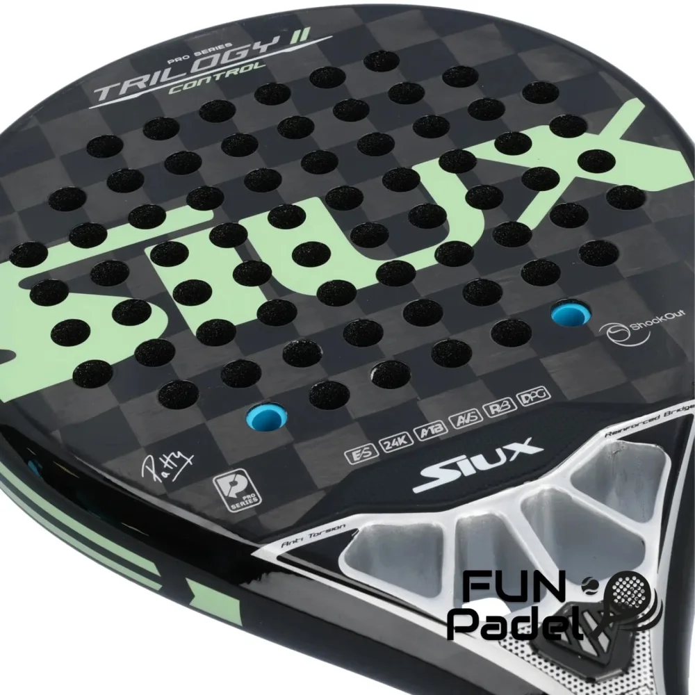 Siux Trilogy II Control 24K - Raquete de padel redonda para jogos controlados - imagem 4