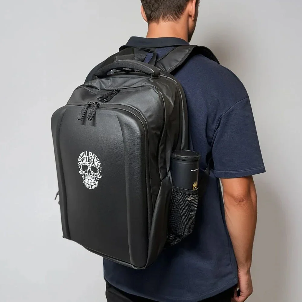 Skull Padel XL Backpack Black White — padel backpack for rackets - image 5
