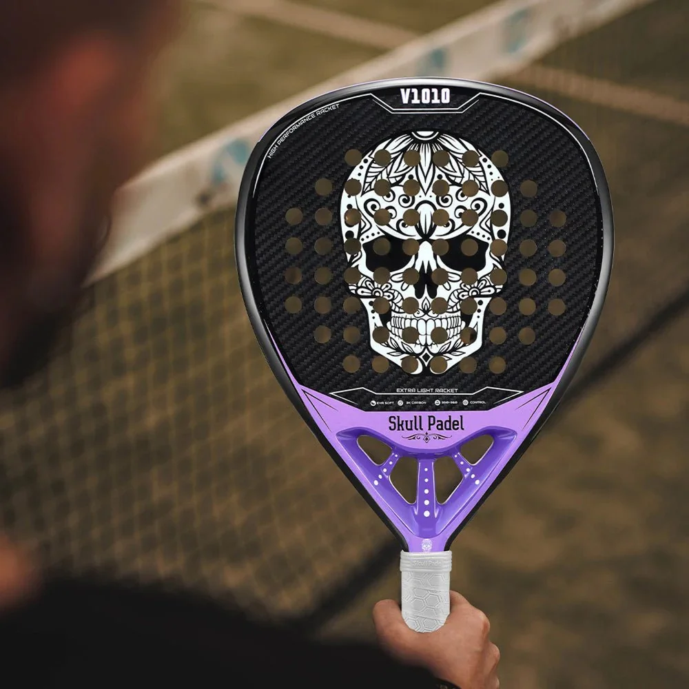V1010 PURPLE - 3K Skull Padel – Extra Light, Precision & Power - image 4