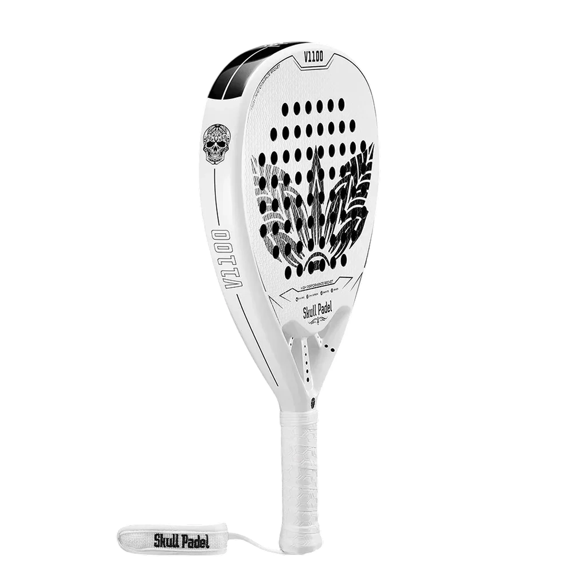 V1100 WHITE LEAF 24K – A Raquete de Padel Suprema para Potência & Controlo - imagem 2