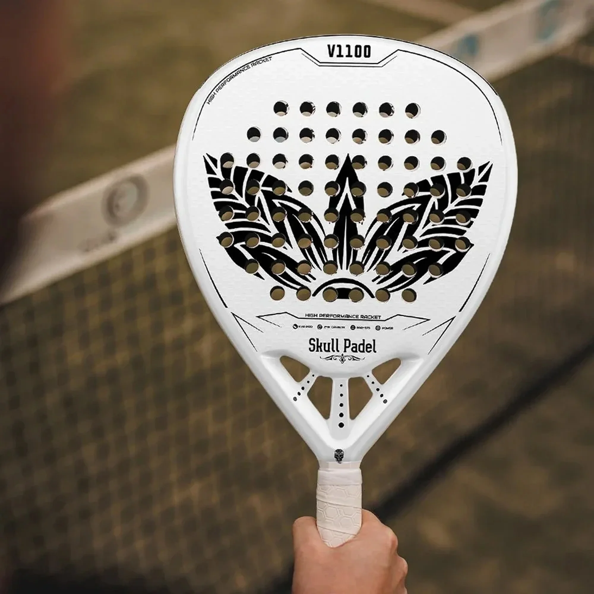 V1100 WHITE LEAF 24K – A Raquete de Padel Suprema para Potência & Controlo - imagem 4