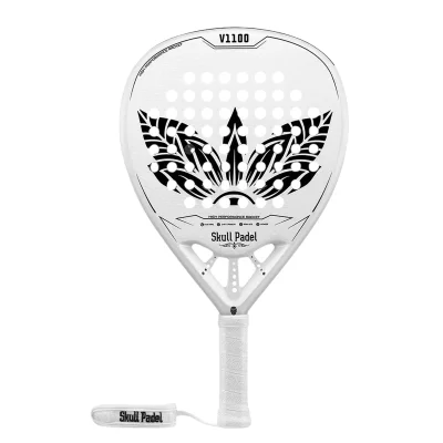 V1100 WHITE LEAF 24K - Skull Padel