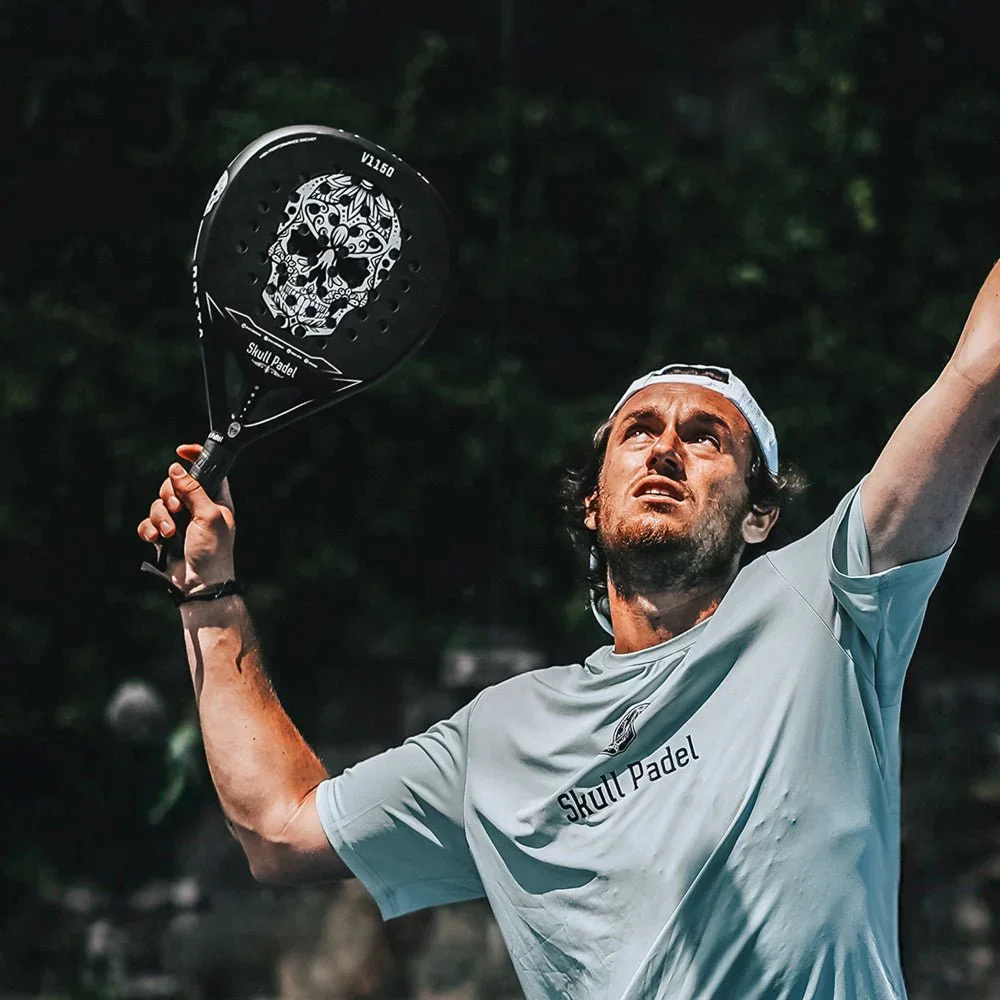 V1150 BLACK SKULL 24K – The Ultimate Padel Racket for Power & Precision - image 4
