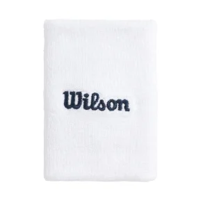 Wilson Wide Terry Wristbands Bright White