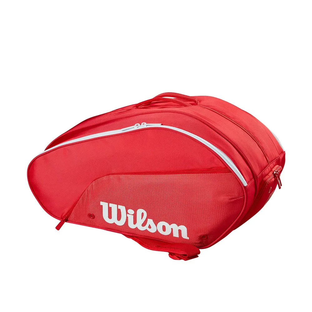 Wilson Tour Red 2025 — red padel bag with Thermoguard and modern sporty design - image 2