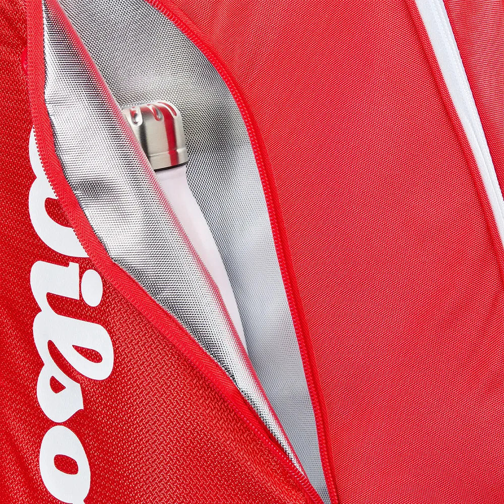 Wilson Tour Red 2025 — red padel bag with Thermoguard and modern sporty design - image 3