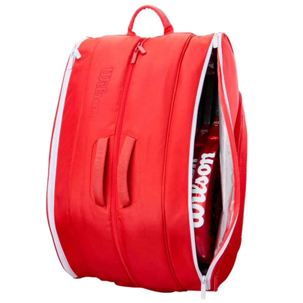 Wilson Tour Red 2025 — red padel bag with Thermoguard and modern sporty design - image 5