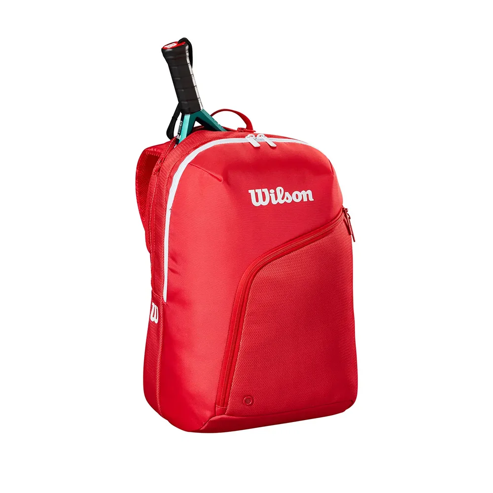 Wilson Tour Red — red padel backpack with shoe and laptop compartments - image 5