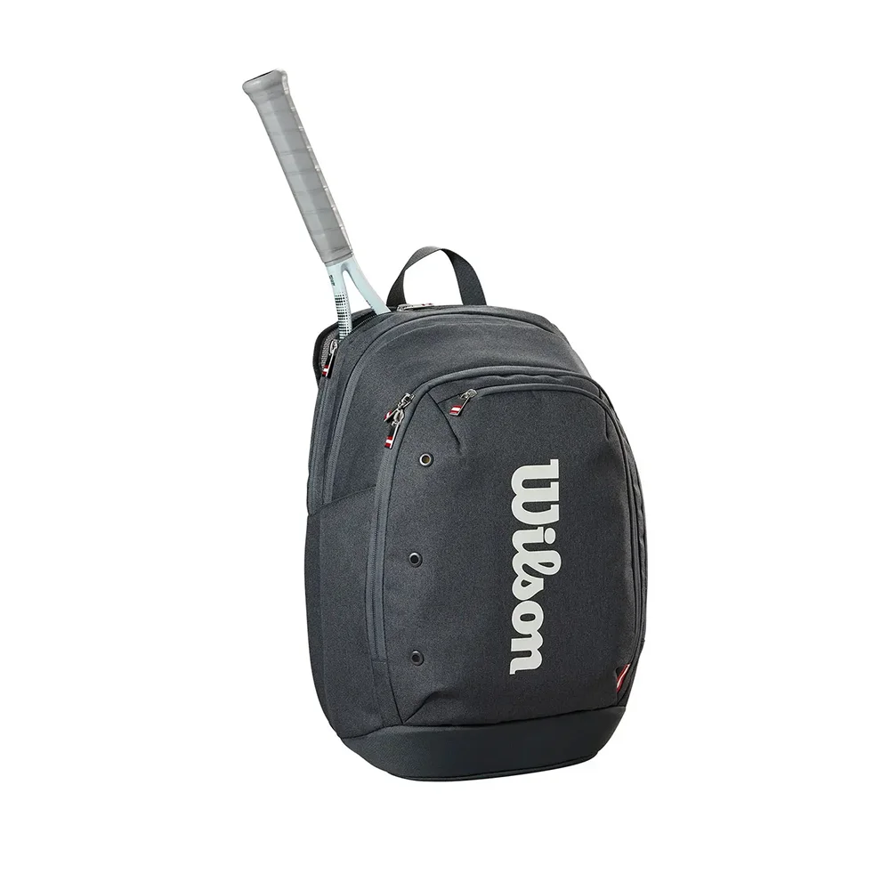 Wilson Backpack Tour Black 2025 — mochila unissexo preta com forro vermelho interior - imagem 2