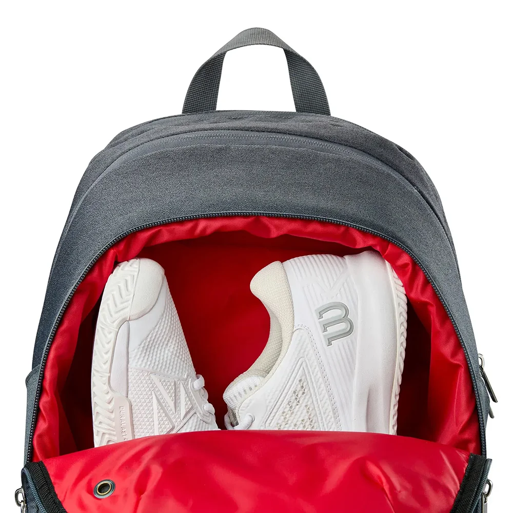 Wilson Backpack Tour Black 2025 — mochila unissexo preta com forro vermelho interior - imagem 6