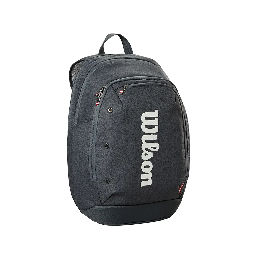 Wilson Backpack Tour Black 2025 — mochila unissexo preta com forro vermelho interior - imagem 1
