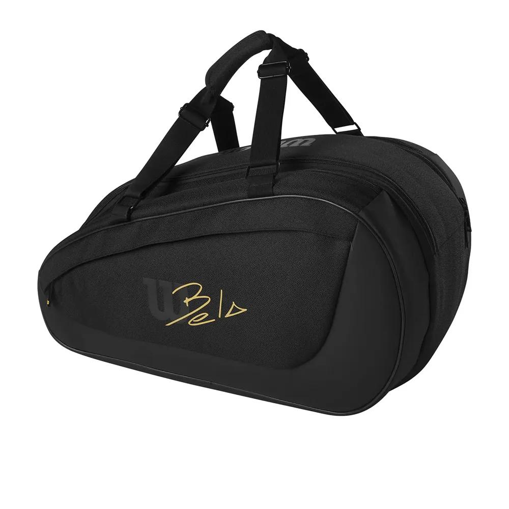 Wilson Bela Super Tour Black Gold — saco de padel de luxo com proteção Thermoguard e design elegante - imagem 2