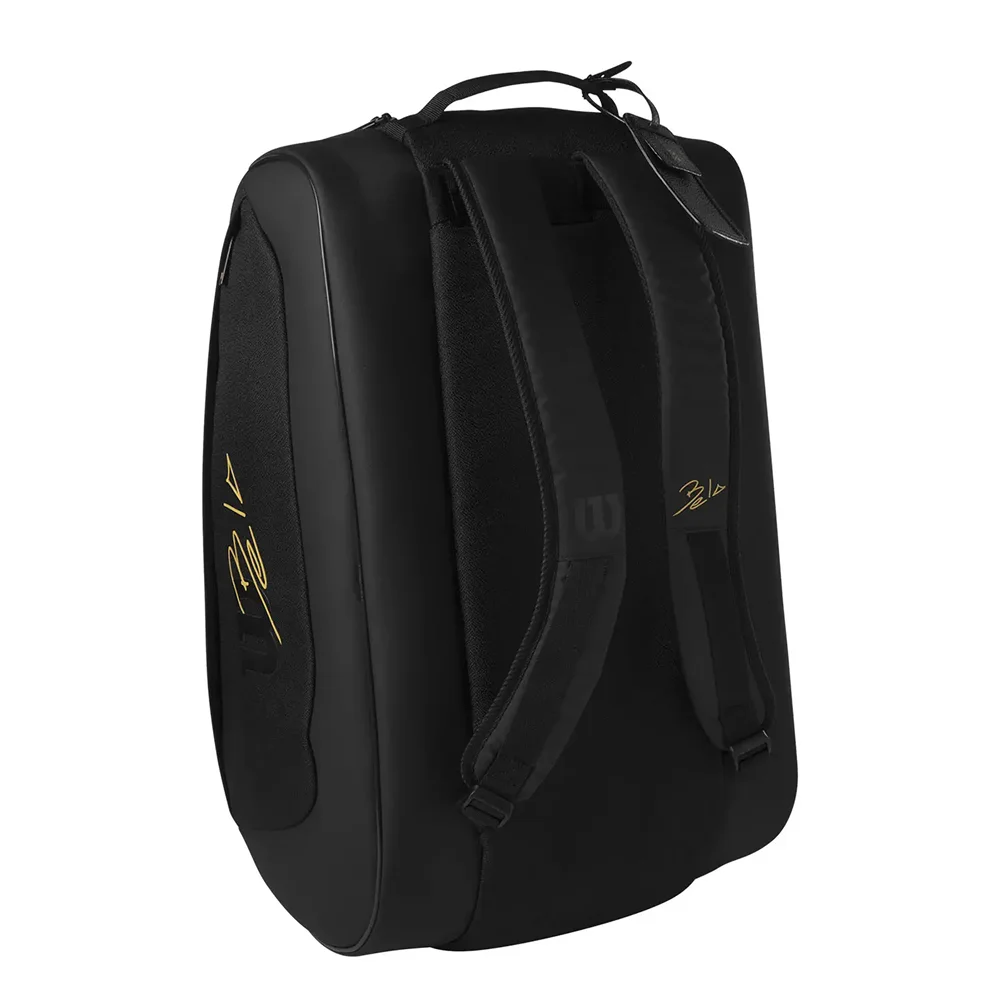 Wilson Bela Super Tour Black Gold — saco de padel de luxo com proteção Thermoguard e design elegante - imagem 3