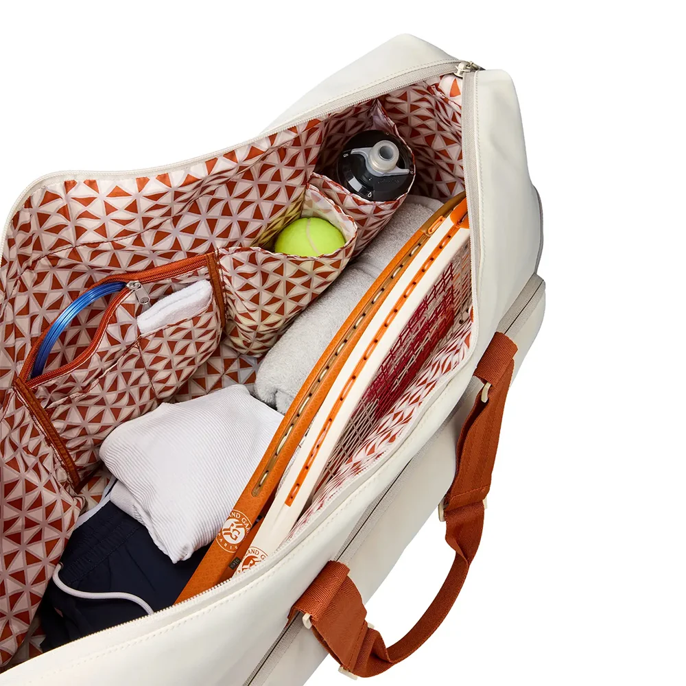Wilson Roland Garros 2025 Large Duffle Bag – bolsa desportiva Wilson premium para padel e ténis - imagem 3